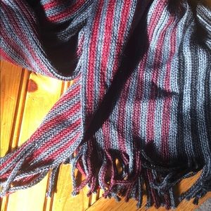 NWT Burgundy, Gray, and Black EXPRESS Scarf